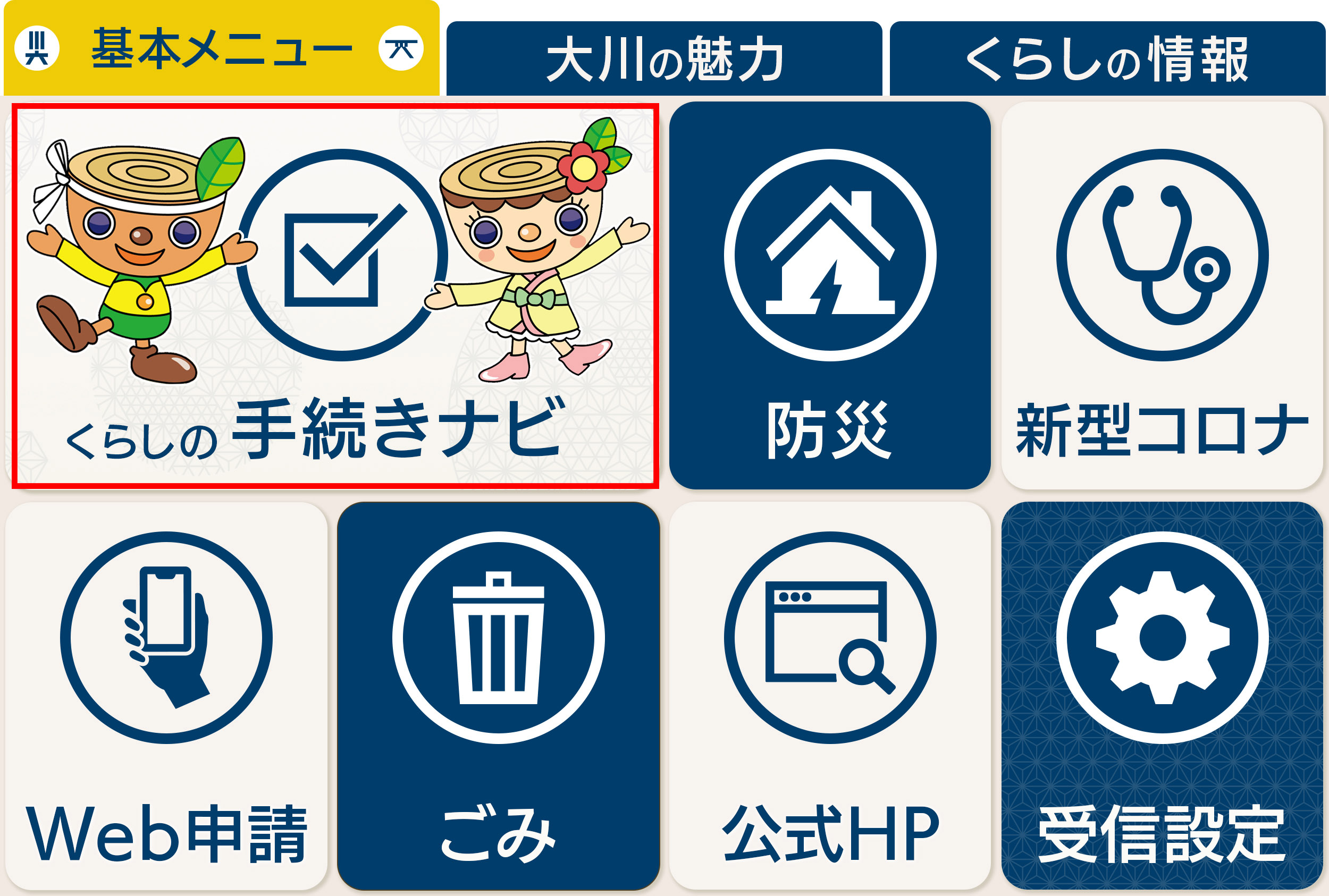 くらしの手続きナビ